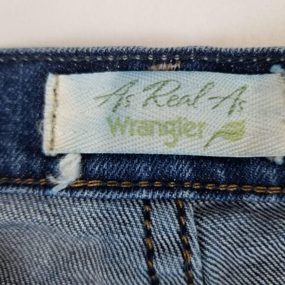 Wrangler As Real As Jeans Womens 6x32 Blue Stretch Bootcut Denim WCW84CW Casual - Picture 5 of 10